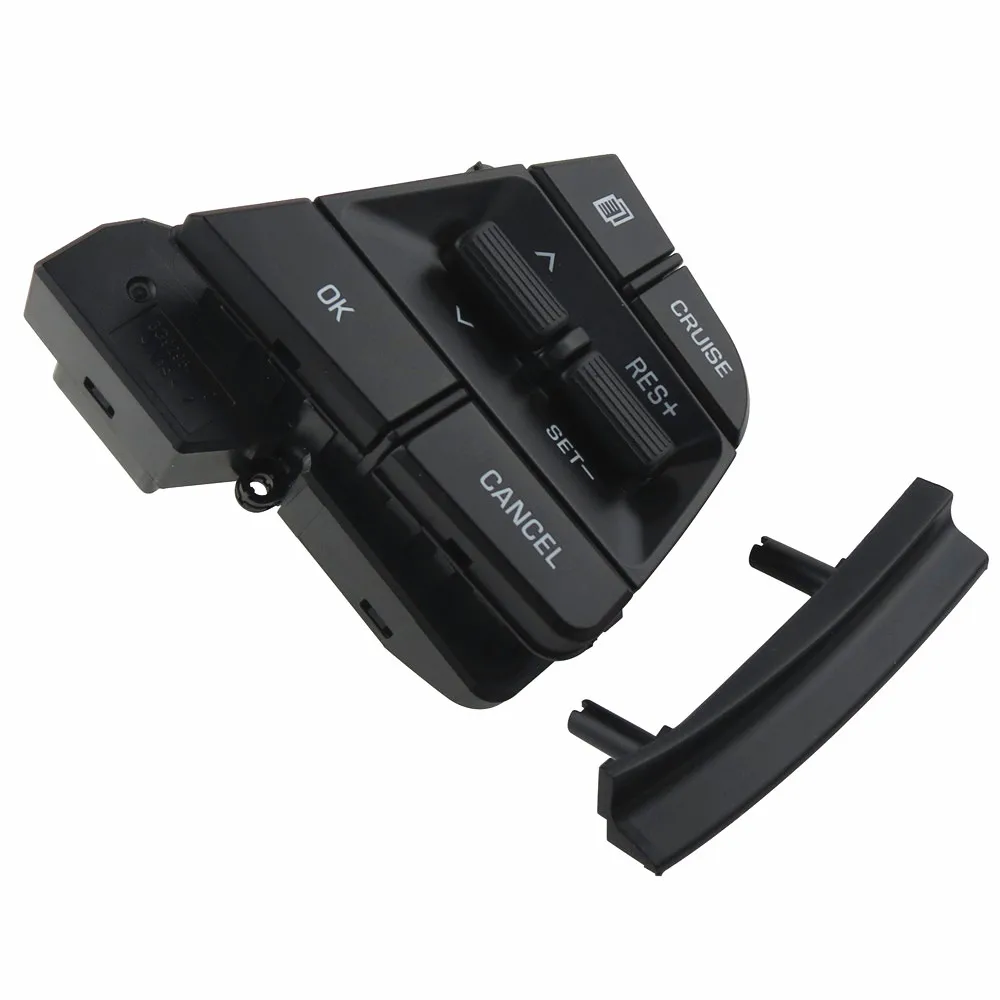 

Black Color Car Cruise Control Steering Wheel Buttons Switch 6pins for Hyundai Elantra AD Solaris 2017 2018 1.6L