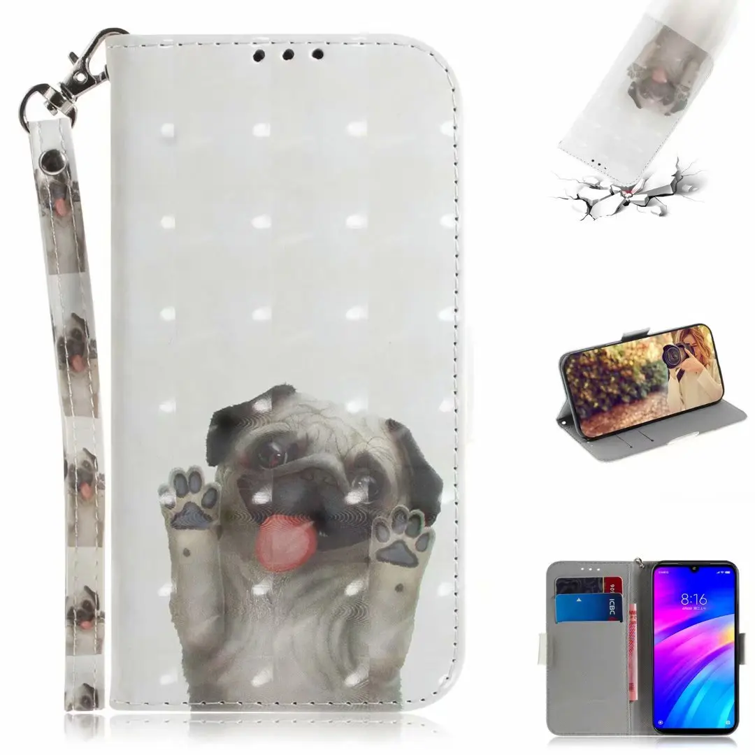 

3D Flower Leather Phone Case Wallet Cover For Xiaomi Mi 9T Pro Redmi S2 K20 Pro 6A 7A 6 Pro A2 Lite Note 6 7 7S Flip Stand Book