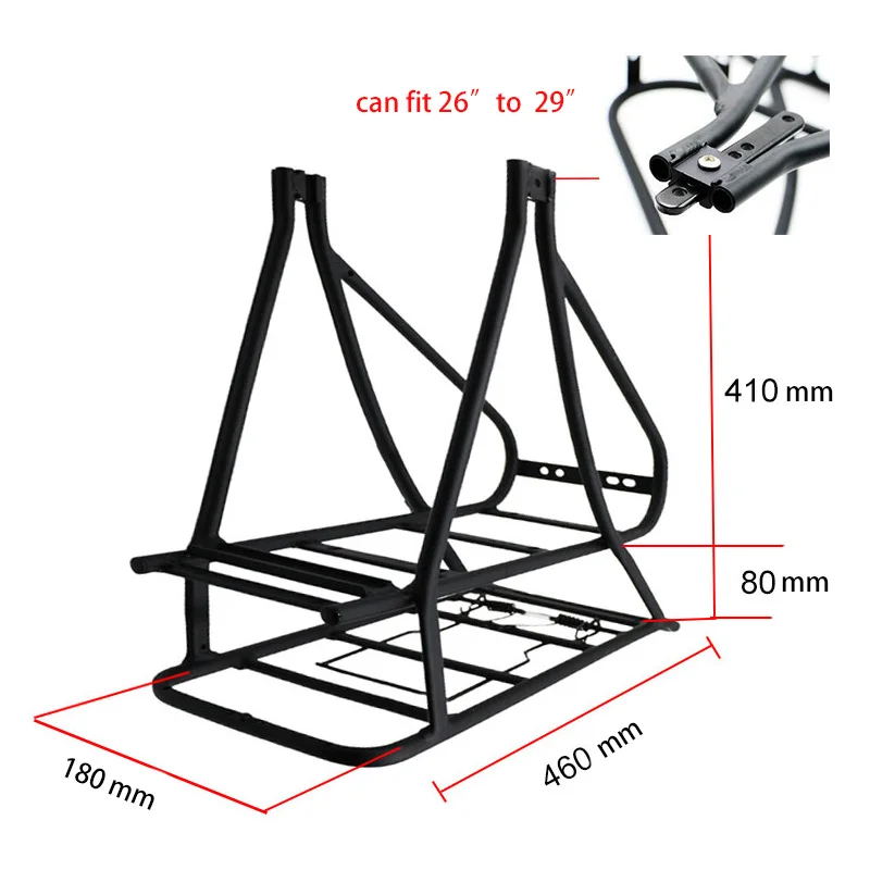 Jueshuai черный 26 дюймов 700C 28 дюймов велосипедная багажная стойка двухслойная велосипедная батарея задняя переноска Регулируемая сверхмощная велосипедная вешалка