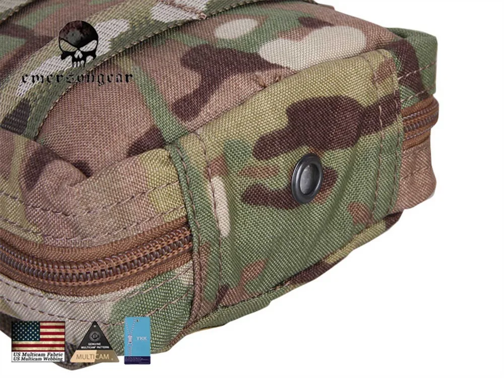 Emersongear 18*12,5*7 см Универсальный Чехол Molle Военная нейлоновая Боевая Экипировка EM9287 мультикам черный