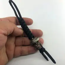 Многоцелевой медный Череп Бусы на шнурок Паракорд нож инструмент кулон EDC нож бусины#32
