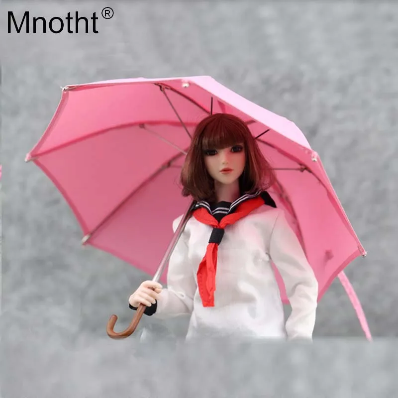 

Mnotht 1/6 Sence Accessory Umbrella Model Red/pink/Black Prop Toy for 12 Inch Soldier Action Figure Doll Gift Collection m6n