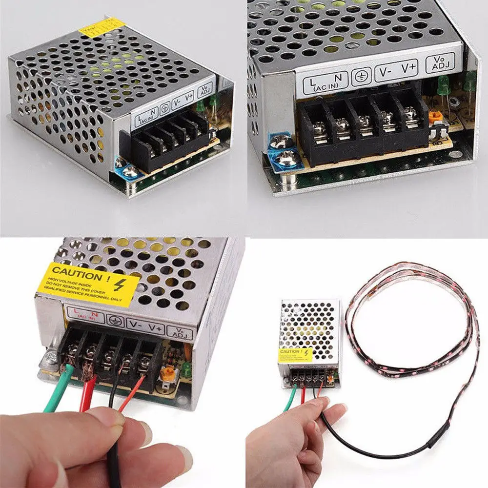 DC12V Питание блок Светодиодный светильник преобразования 1A 2A 3A 5A 10A 30A металлический чехол AC85-265V переключения драйвера для светильник ing трансфомеры CCTV