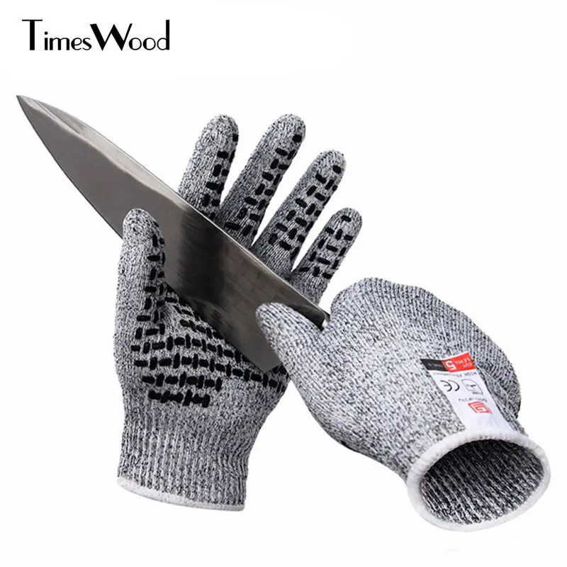 [TIMESWOOD] Нескользящие безопасные рабочие перчатки с защитой от нарезания варежки