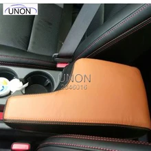 Coche Reposabrazos Central de Cubierta Protector Pad Ajuste para Mazda CX-5 2015 caja de los Apoyabrazos de Cuero almohadilla de protección
