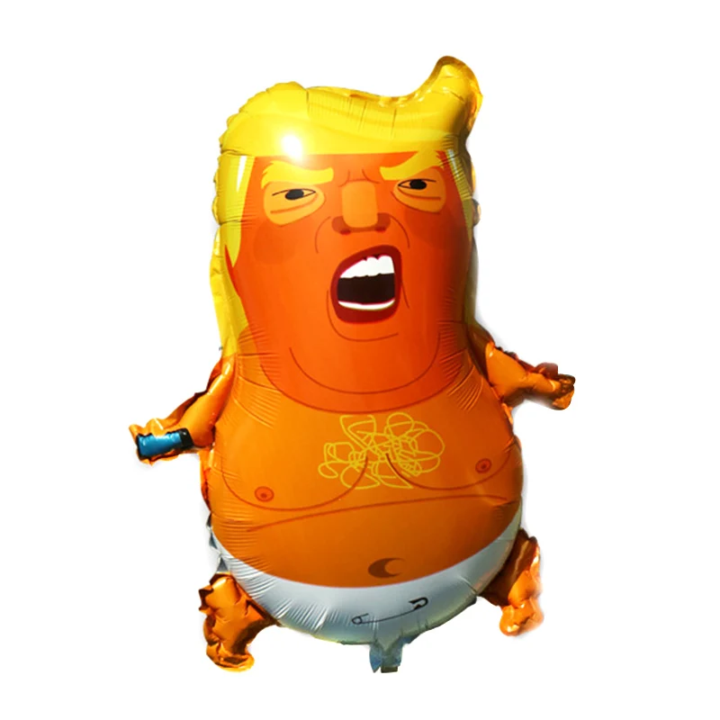 

Angry Baby Trump Foil Balloons Funny Toy Donald Trump Balloons Palloncino per lo styling del bambino Trump HTQ99