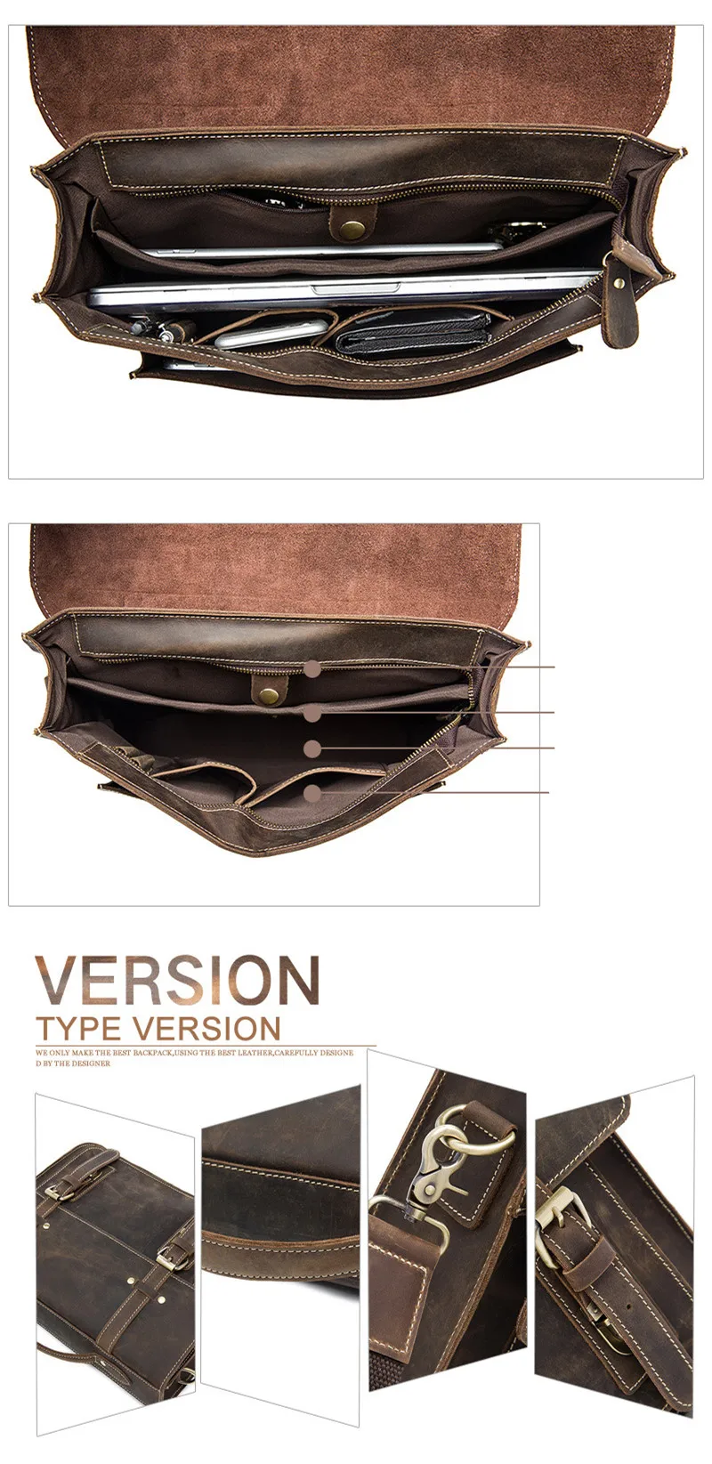 genuine leather men briefcase (4)