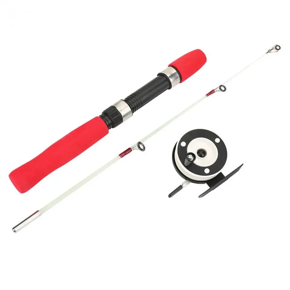 60cm Winter Ice Fishing Rods with Reels Casting Portable Lightweight