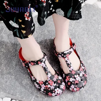 

Printing Nurse Shoes Summer Breathable Sandals Women Hospital Laboratory Beauty Salon Dental Clinic Pharmacy Medical Shoes