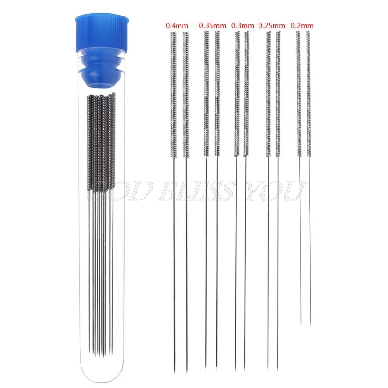 

10PCS 3D Printer Nozzle Cleaning Needles Kit Stainless Steel Cleaning Tool