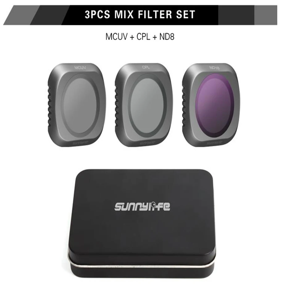 For DJI Mavic 2 Pro Neutral Density ND4+8+16+32+UV+CPL Drone Filter Set Glass Mavic2 ProProfessional Lens Protector Accessories-8