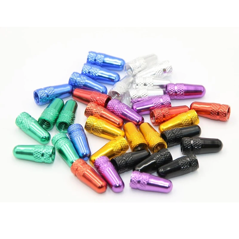 5Pcs Multicolor Aluminum Alloy Bicycle Valve Cap Tire Valve Dust Cover For Mountain Road Bike Cycling Accessories