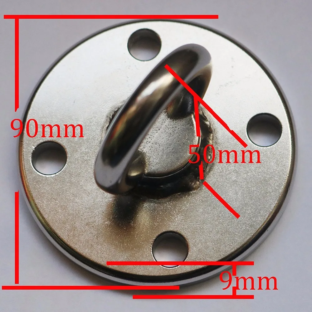 Нержавеющая сталь Потолочный настенный кронштейн якорь для подвесные ремни детские качели для йоги гамак с песком монтажное оборудование