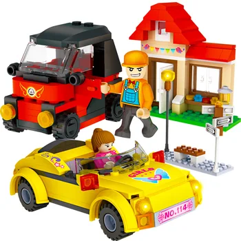 

Enlighten Building Blocks Toys For Children Gifts Car Toy Houses Toys