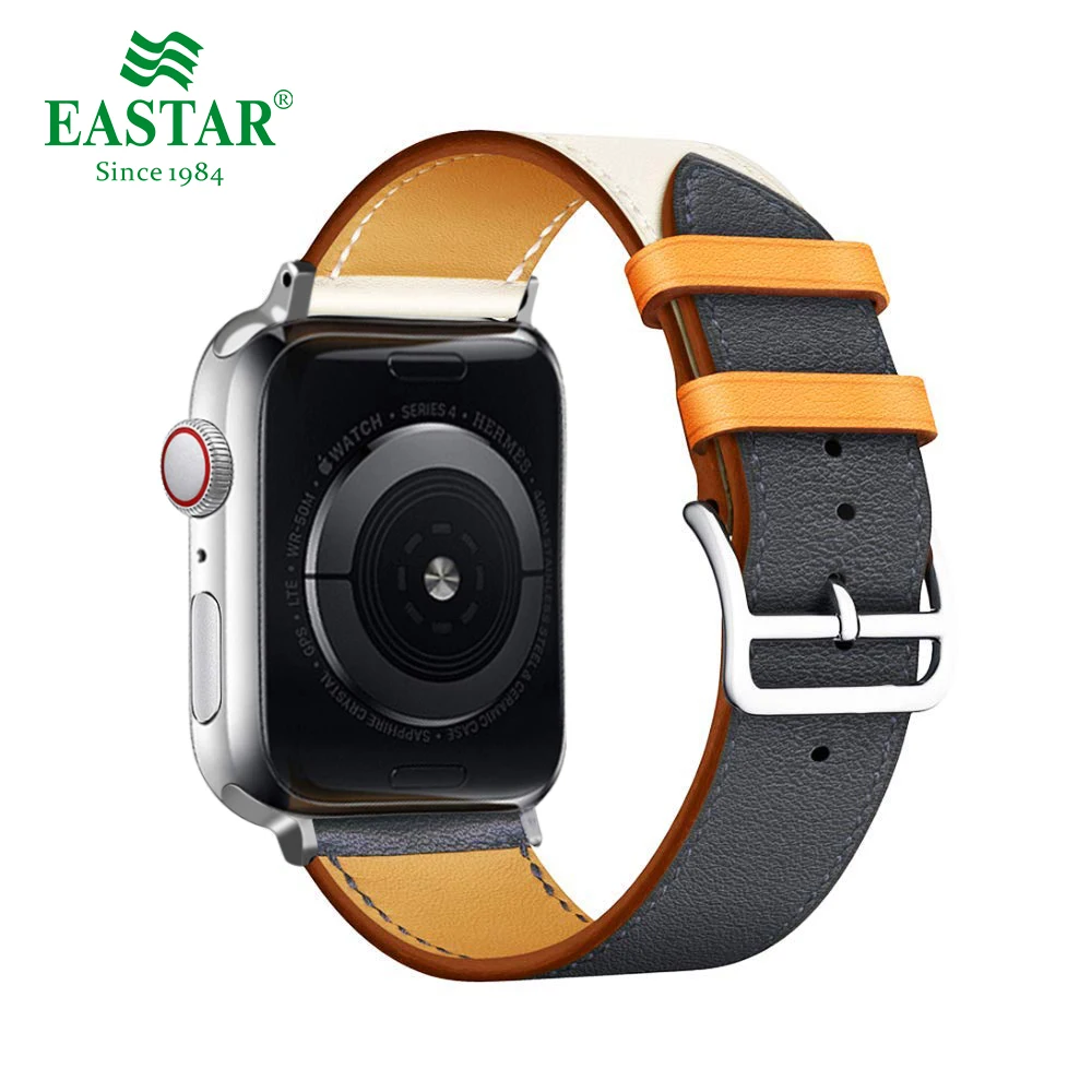 

Eastar Colorful Leather loop for Apple Watch Band Series 3/2/1 Sport Bracelet 42 mm 38 mm Strap For iwatch 4 Band 40mm 44mm