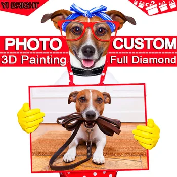 

"Photo custom" DIY Diamond Embroidery! 5D,Private custom,Diamond Painting 3D Home Decor Gift "Can make any photos and size!!! "