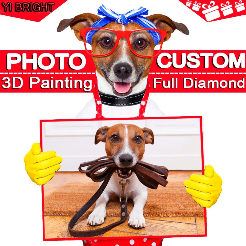 &quotPhoto custom" DIY Diamond Embroidery! 5D Private custom Painting 3D Home Decor Gift &quotCan make any photos and size!!! " | Дом и