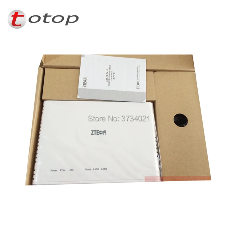 Zte ZXA10 F412 EPON с оптическим сетевым блоком и окончанием 2LAN + 1 горшки Порты разъёмы