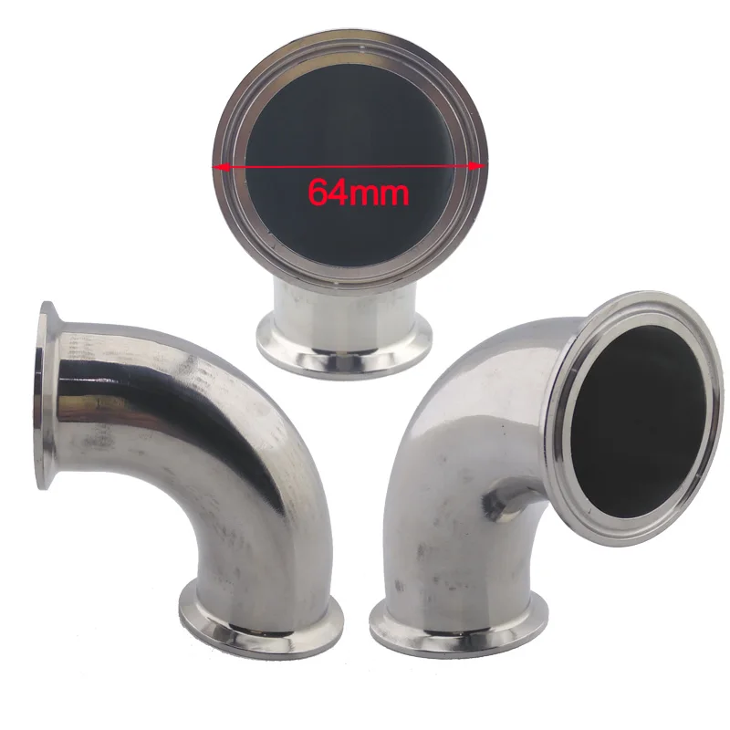 

Angular pipe converter angular valve SS304 OD64mm