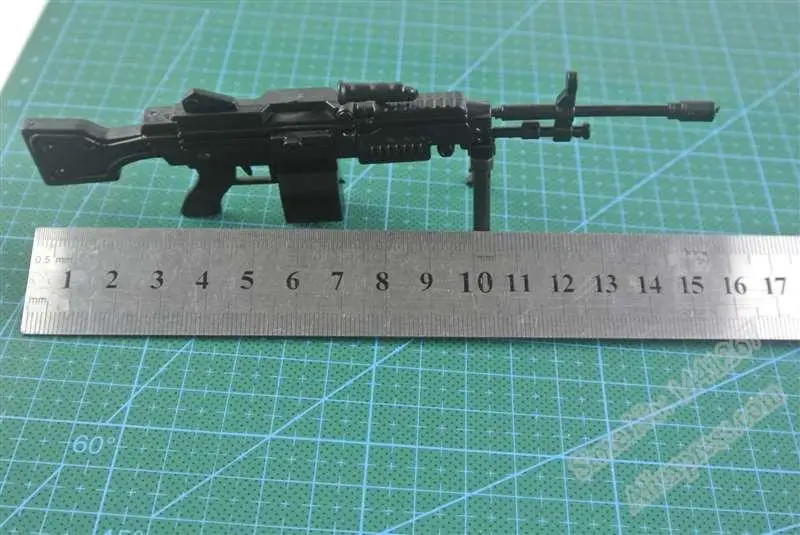 Модель пластикового пистолета, 1:8, сборная пулемётная пушка MG42 Barrett Gatlin, винтовка-автомат, Классическая сборка, строительные игрушки, 10 пушек