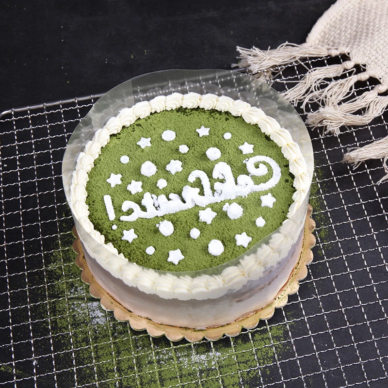 Прозрачный мусс торт десерт окружающий жесткий ограничен декоративный лист пищевая пленка вокруг торта края PP пластиковая лента