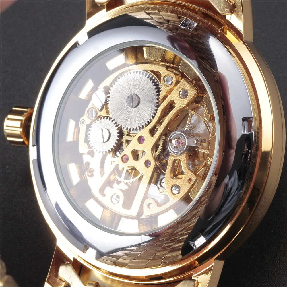 Новинка SEWOR мужские часы со скелетом из стали Sewor брендовые стильные часы с большим циферблатом классические армейские механические наручные часы под платье спортивные часы