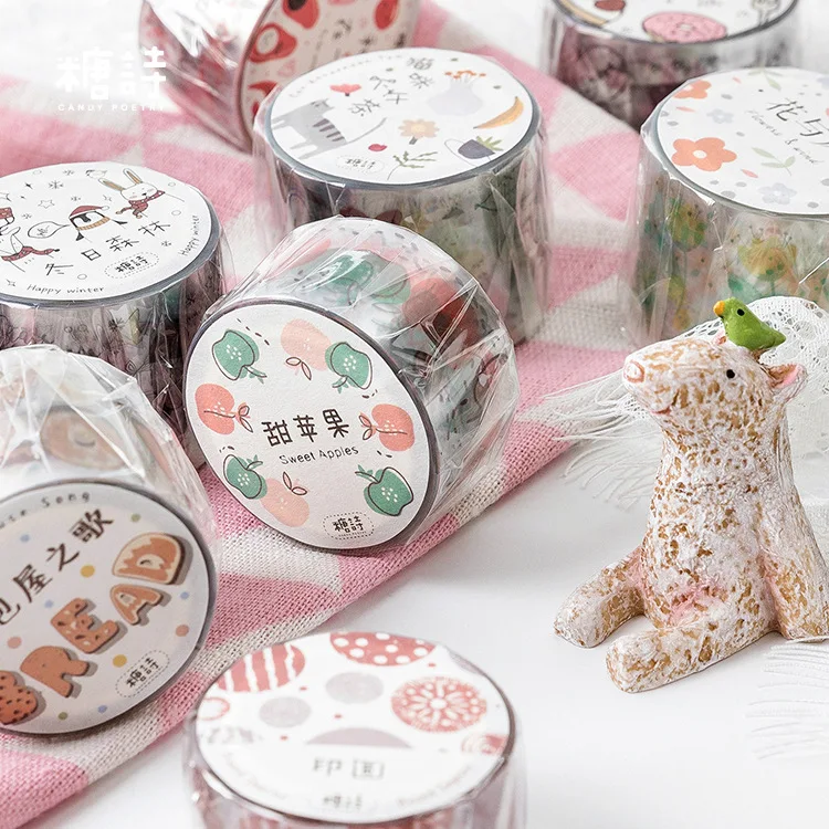 

10 pcs/1lot Washi Masking Tapes Happy unlimited Decorative Adhesive Scrapbooking DIY Paper Japanese Stickers