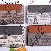 1 шт. винтажная серия сумки для карт офисные аксессуары материал канцелярские карточки сумка школьные принадлежности escolar для мальчиков(ss-1560