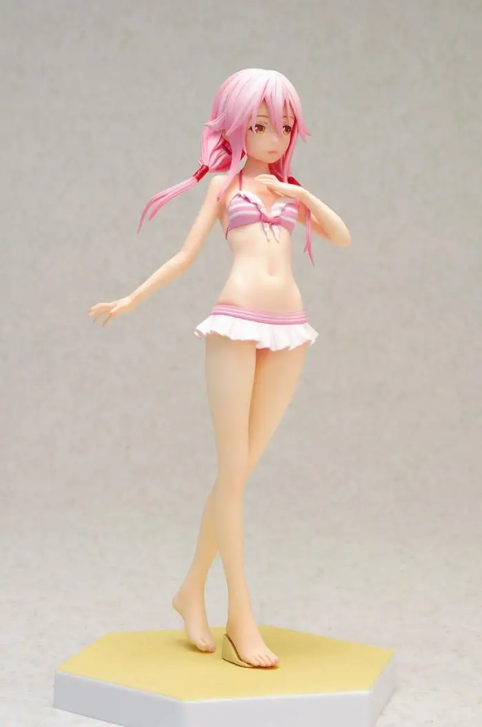 Huong Аниме Фигурка 16 см Guilty Crown Yuzuriha Inori Beach Queens Ver. 1/10 ПВХ фигурка сексуальная