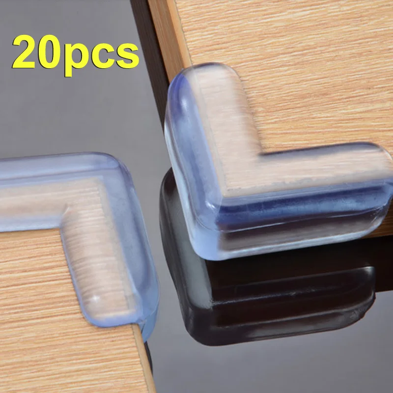 

20pcs safety products table Corner Edge Protection Cover Child Safety Protector Silicone Anticollision Edge & Corner Guards