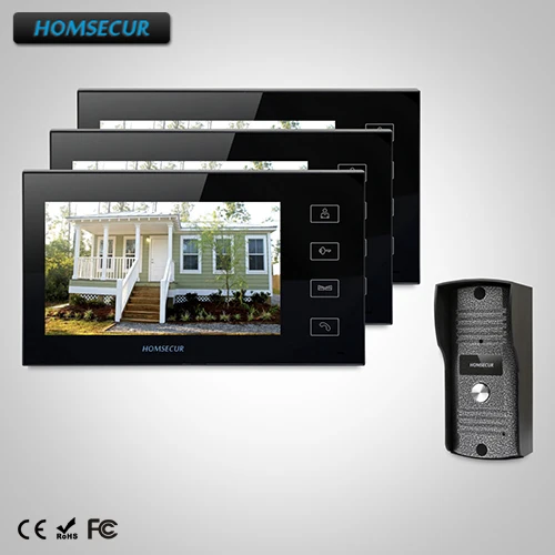

HOMSECUR 7" Video Doorphone Intercom Doorbell Home Security Night Vision TC031 Camera+TM704-B Monitor