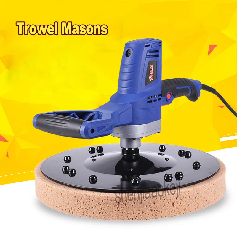 

220v Trowel Masons Plastering Bucket Hand-held Trowel Tool 5 Speed Electric Concrete Cement Mortar tools for Wall Floor 1500w