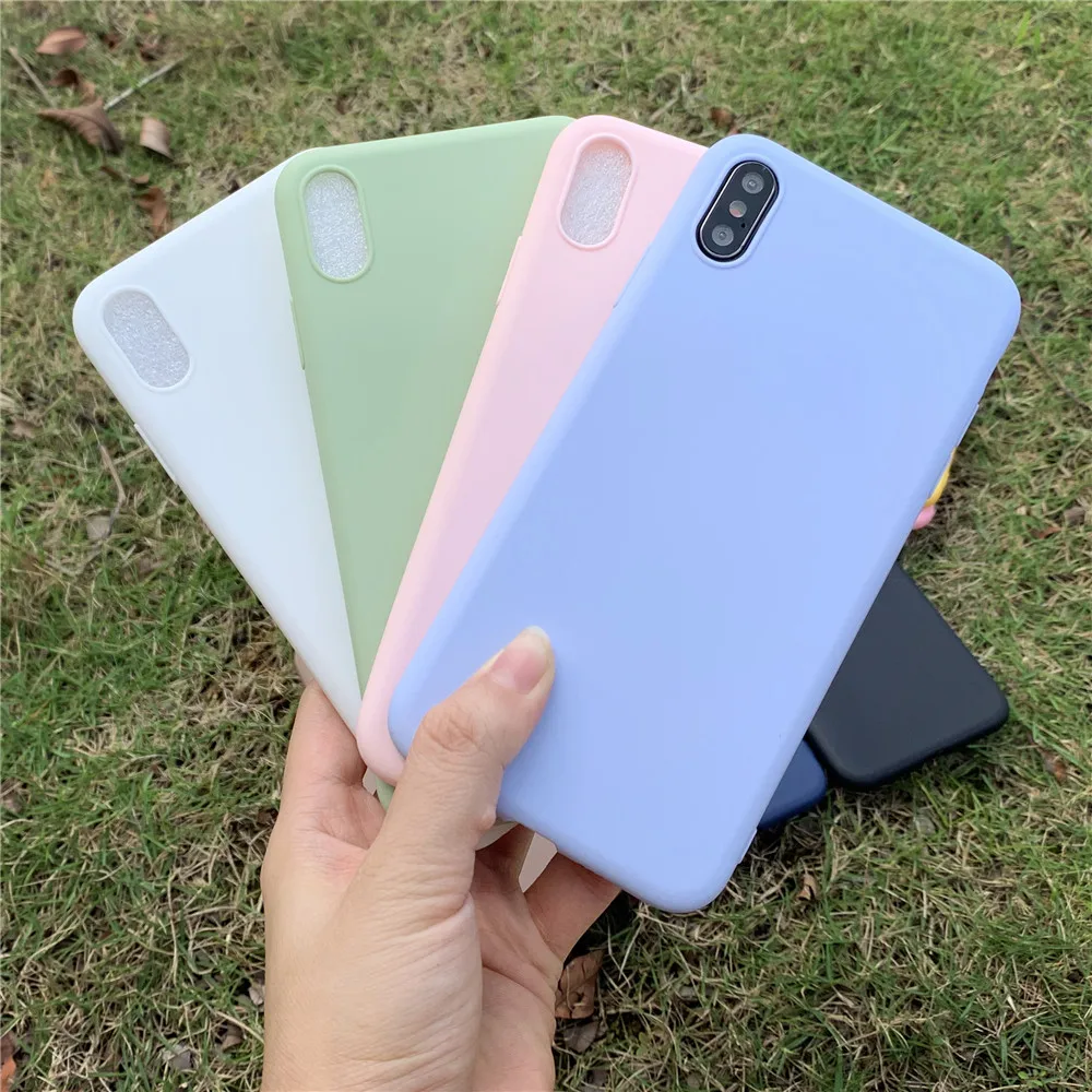 

Candy Color Silicon TPU Soft Case For Huawei Honor 8A 8C 10i 7C 7X 6X 9 8 mate 10 P10 P20 Lite Nova 3 3i 4 matte Y5 Prime case