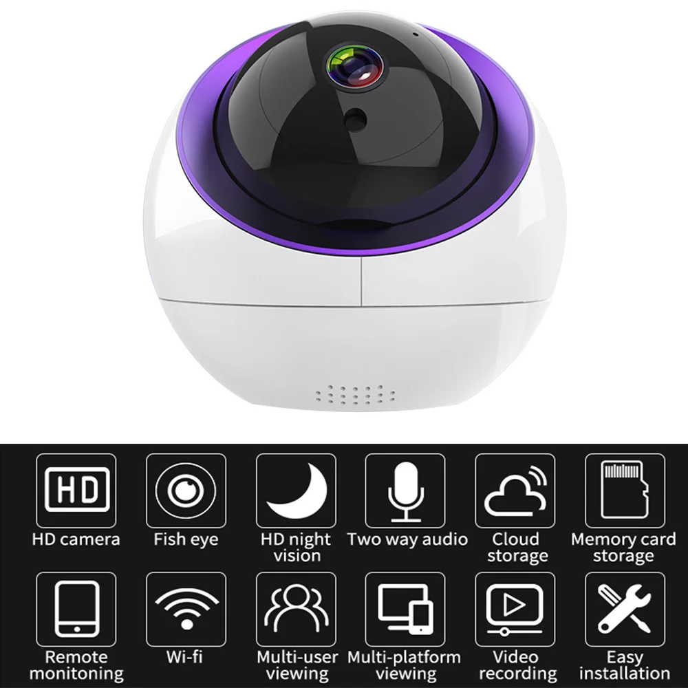 1080P Cloud IP Camera HD Auto Tracking Night Vision Security Surveillance Home Security Wireless WiFi Network CCTV Baby Monitor