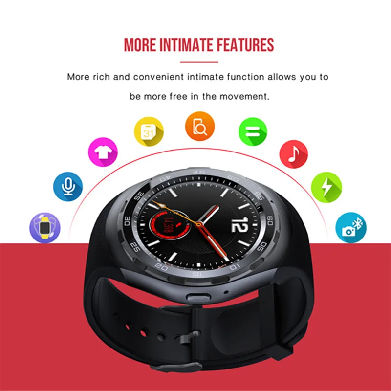 

Smart Watch Y2 Bluethooth 4.0 reloj inteligente Fitness Tracker Heart Rate Smartwatch men for samsung xiaomi Android IOS phone