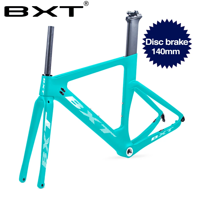 Best 700C Disc brake road carbon frame Flat Mount Frame Thru Axle Rear Derailleur 142x12 Front 100x12mm BSA matt/glossy 2