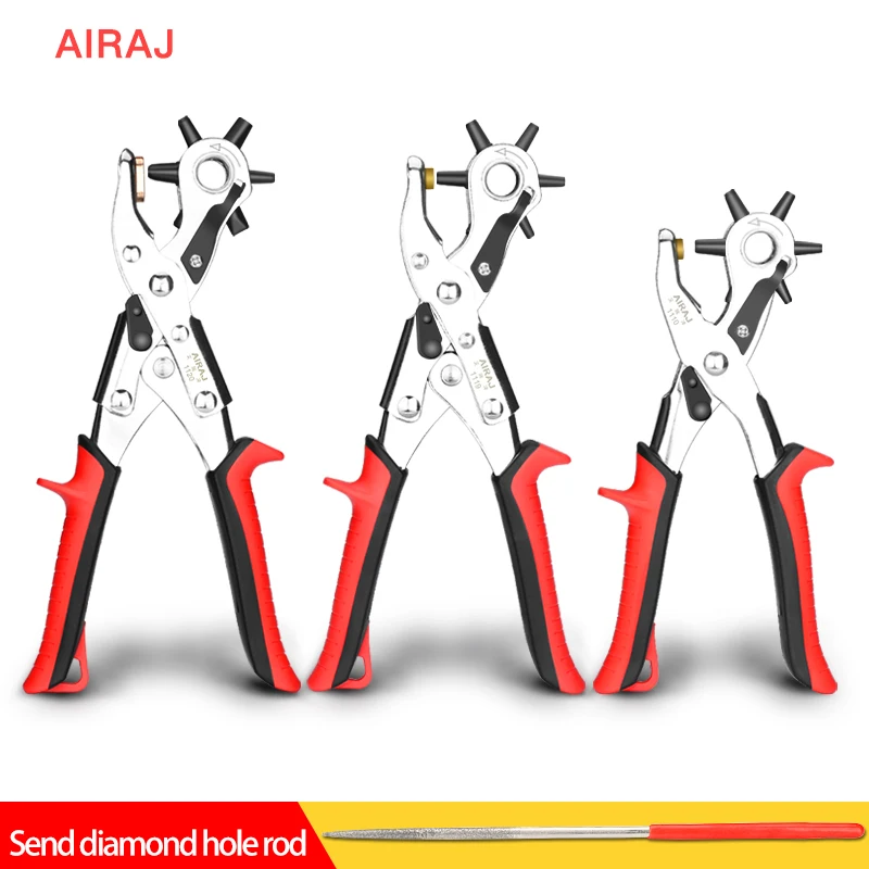 

AIRAJ Labor-saving Belt Puncher Belt Multi-function Punching Pliers DIY Manual Household Pants Belt Table Hole Machine Tool