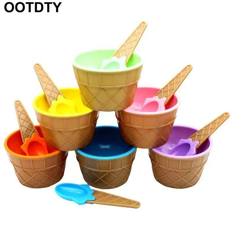 

Ice Cream Bowl Spoon DIY Slime Clay Food Grade Baby Bowl Slime Accessories
