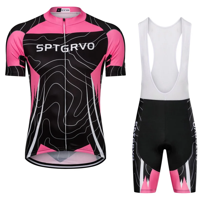 

SPTGRVO LairschDan cycling clothing kit pink women cycling jersey short bicycle suit maillot ciclismo racing bike clothing set