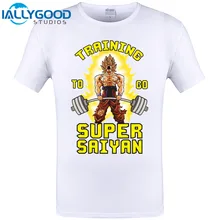 Trainings To Go Super Saiyan T Shirt Men Goku Dragon Ball Z Super Gymer Vegeta Frieza Tops Tee Shirts Casual Cotton Print Tshirt