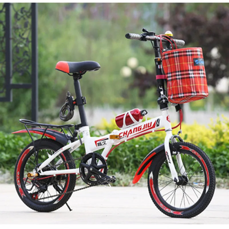 Folding Bike Adult 20-Inch Speed Change Bicycle Student Folding Bicycle