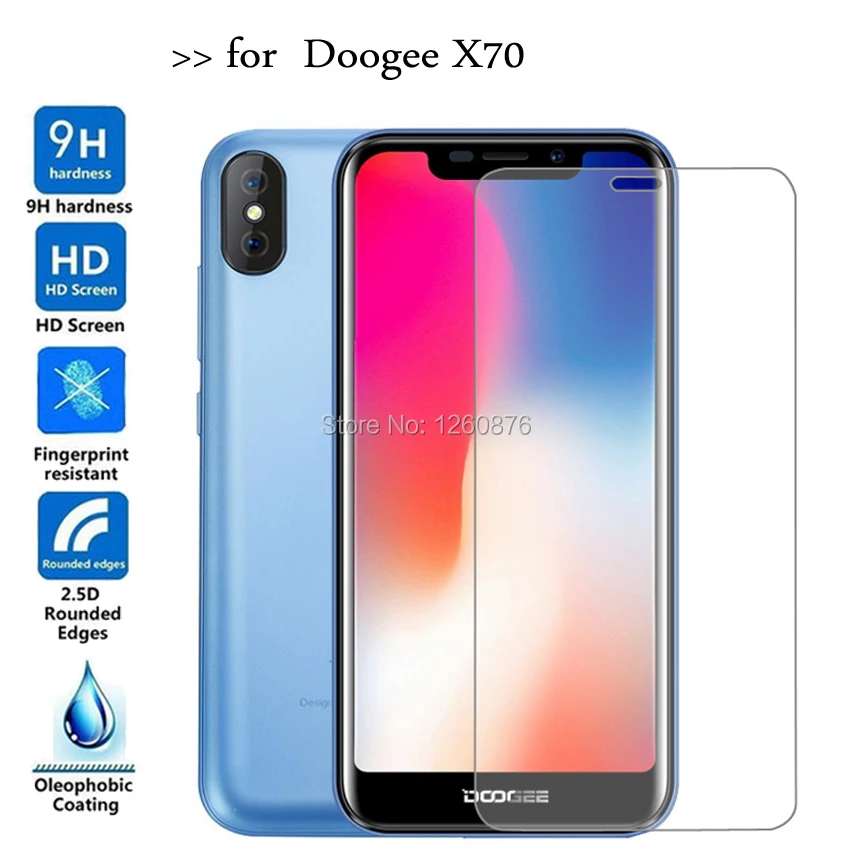 Закаленное стекло Для Doogee X70 защита экрана Взрывозащищенная защитная пленка для мобильного телефона Для Doogee X70