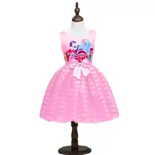 Novo 2020 verão meninas roupas pequeno pônei sem mangas menina vestido infantil menina ropa de ninas infantil