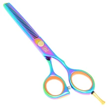 5.5 Pulgadas Meisha Barberos Peluquería Adelgazamiento Tijeras JP440C 62HRC Tijeras Coloridas Del Pelo Profesional Del Salón o Del Hogar Usados HA0015