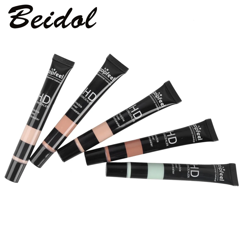 

5color/set Popfeel Concealer Invisible Cover Primer Concealer Cream Face Eye Make Foundation Contour Palette 5 Colors