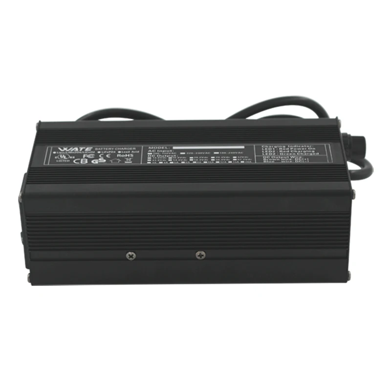 Carregador de Bateria Bicicleta de Alumínio Shell com Ventilador Carregador s 44.4 Li-ion Lipo - Limn2o4 Licoo2 e- 50.4 v 6a 12 - Image 2