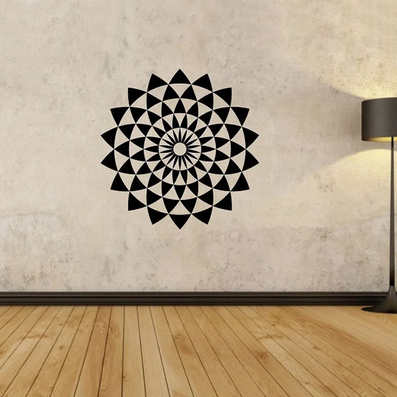 Geometric Wall Decals Creative Vinyl Adhesive Stickers Home Decor Living Room Wall Stickers(China (