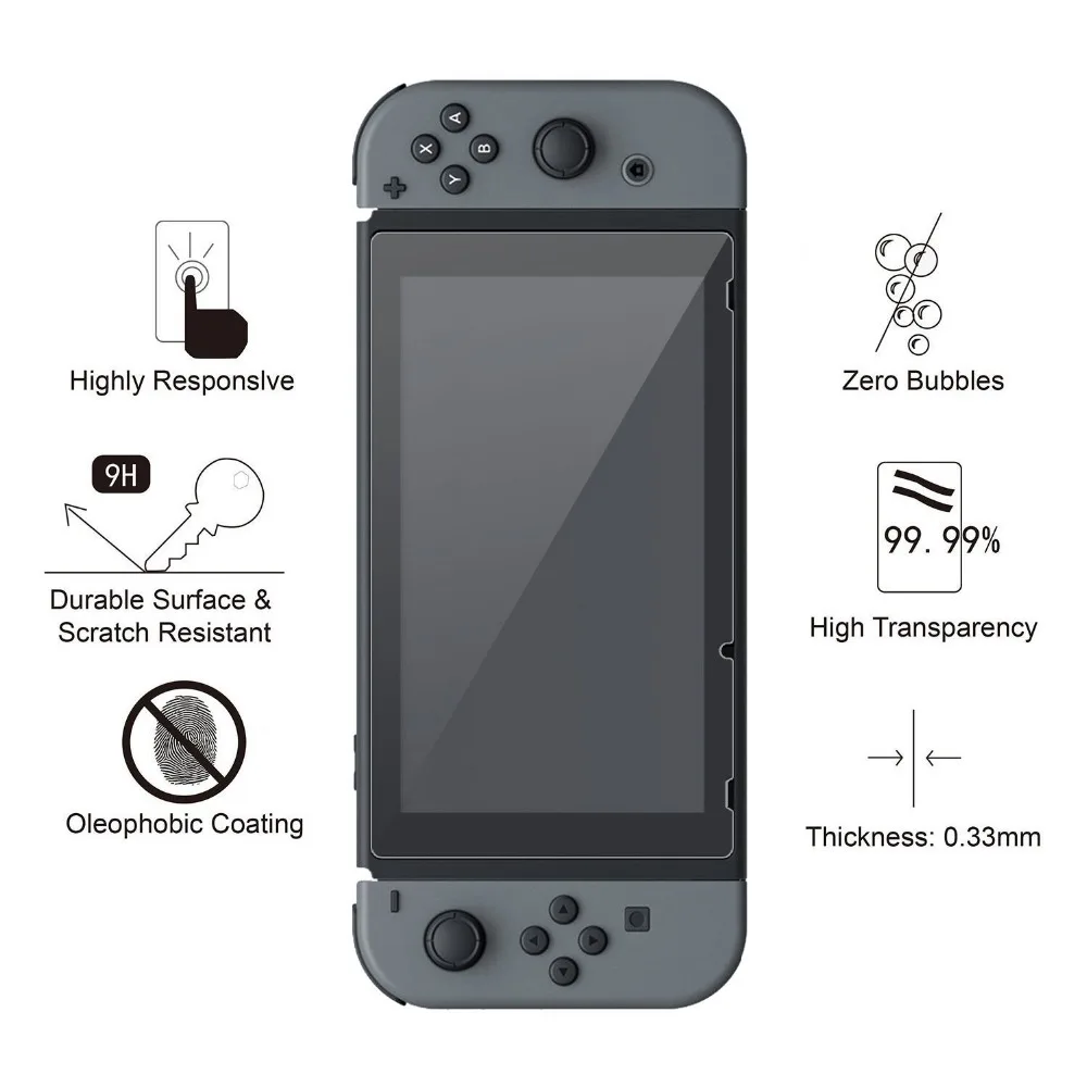 IVYUEEN Сумка-переноска для пульта Nintendo Joy-con консоль защита экрана из закаленного стекла Подставка держатель док-станция контроллер ручка