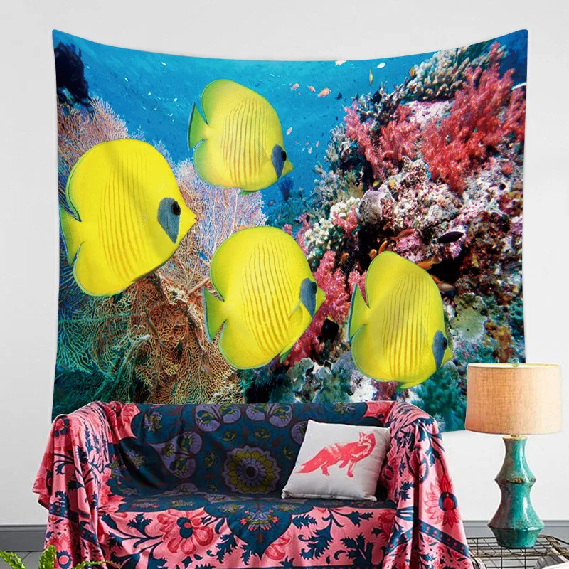 3D-Fish-Tapestry-Wall-Hanging-Bohemian-Beach-Towel-Polyester-Thin-Blanket-Yoga-Shawl-Mat-Blanket-Picnic (2)