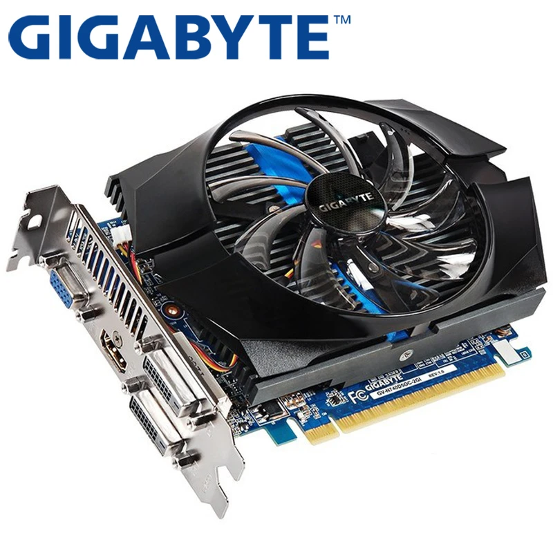 GIGABYTE – carte graphique nVIDIA Geforce GT 740, 2 go GDDR5, 128 bits, VGA  d'occasion, plus puissante que la GTX650, originale | AliExpress